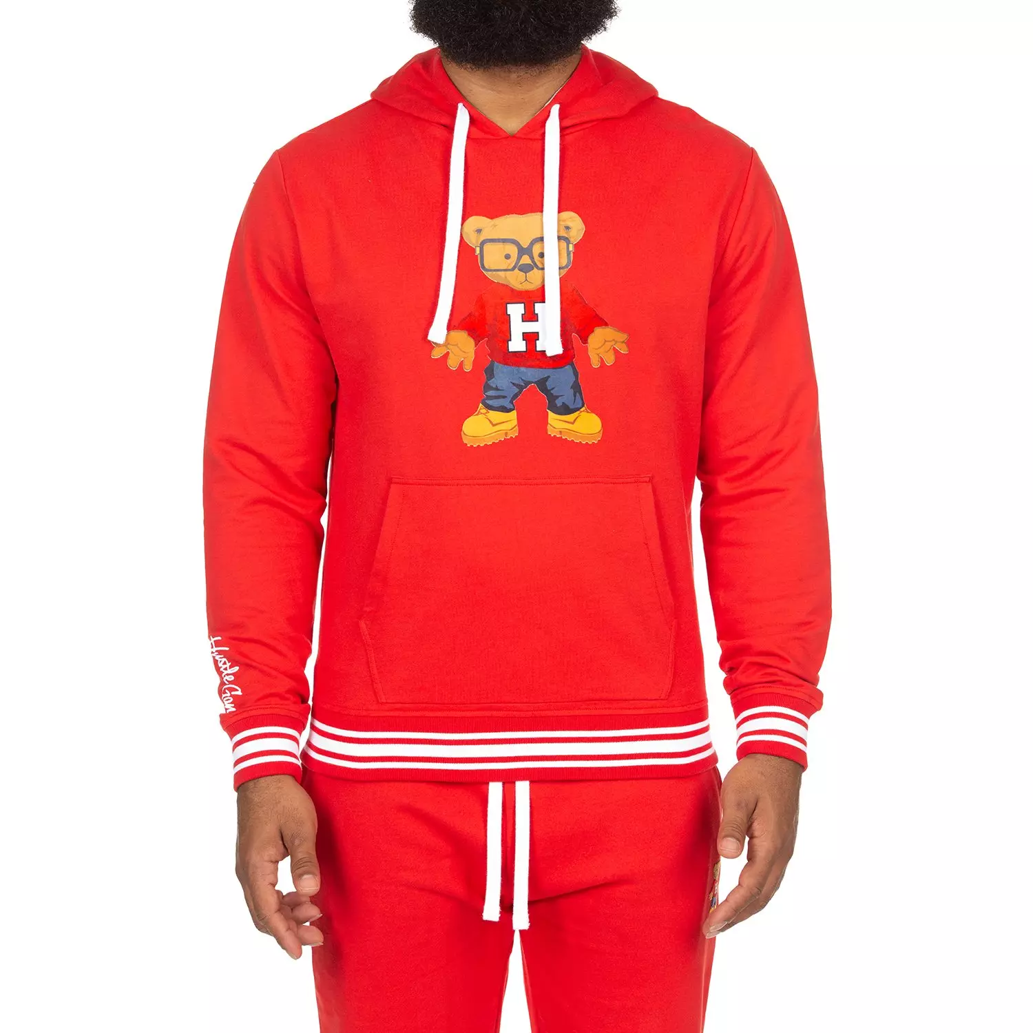 Red hustle hot sale gang hoodie